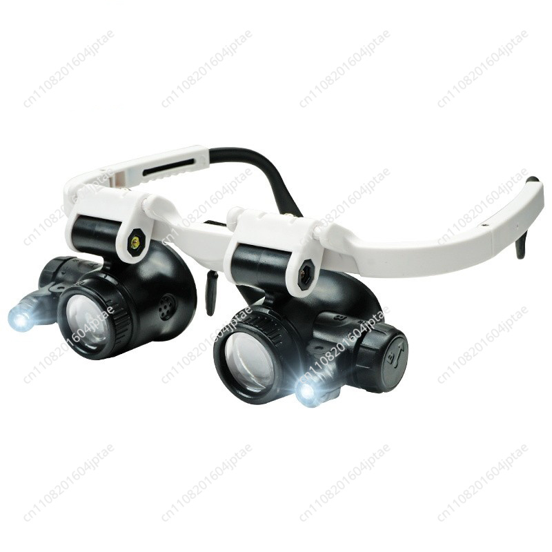 Electronics Repair Glasses - 23x lupa nagłowna z lampą do