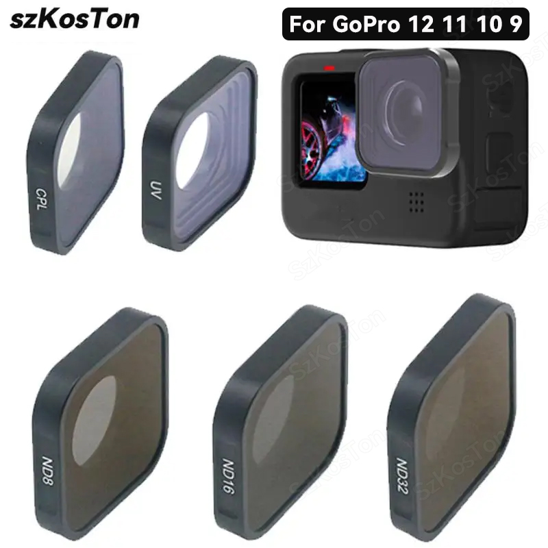 Gopro Action Camera Hero 12 Black - Filtr UV CPL ND8 ND16 ND32