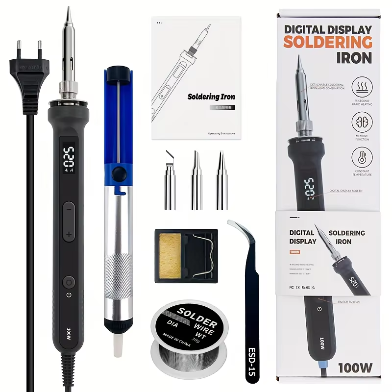 Electronics Repair Company - Zestaw cyfrowej lutownicy 100W z regulacją