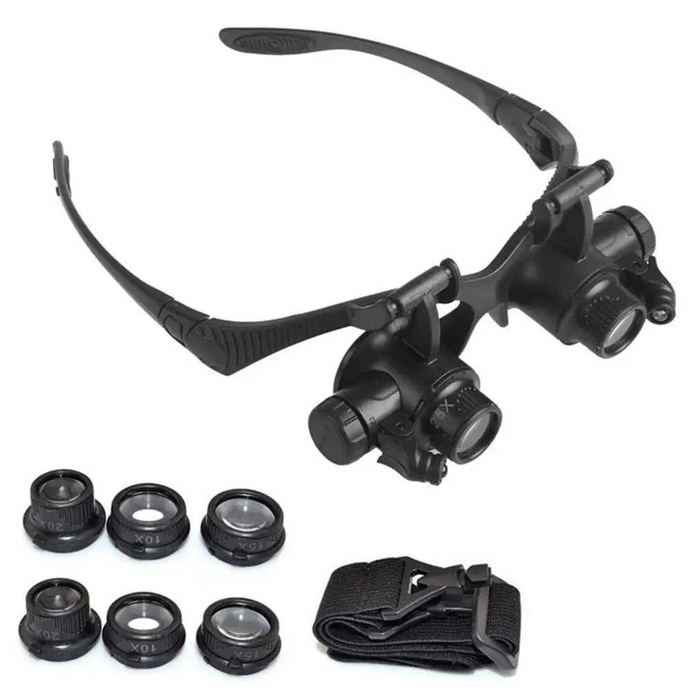 Electronics Repair Glasses - Nowa lupa z opaską na głowę
