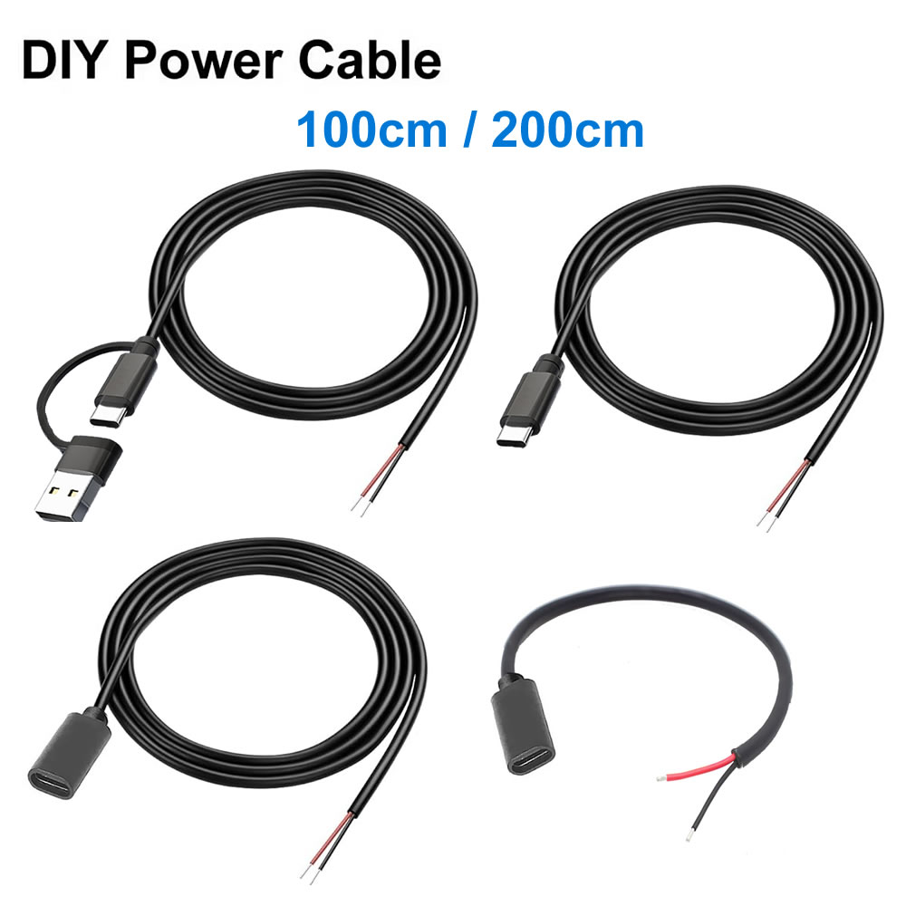 Electronics Repair Glasses - DC 2-pinowy kabel zasilający USB i