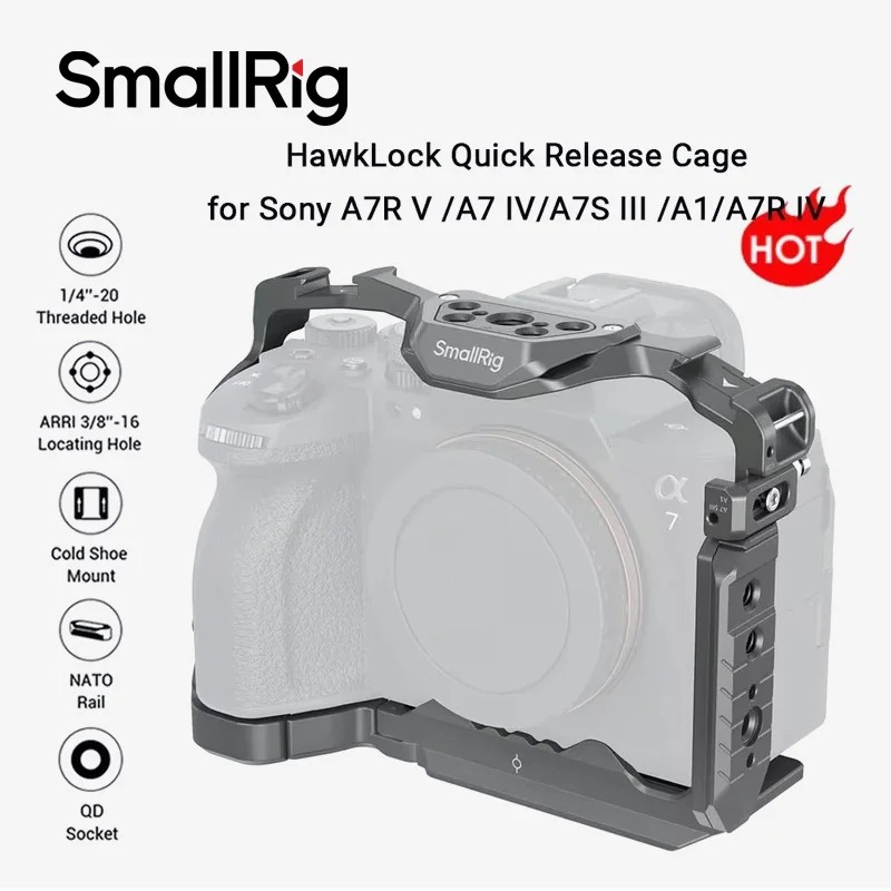 Sony Camera A7 Iv - SmallRig 4481 HawkLock Klatka operatorska z