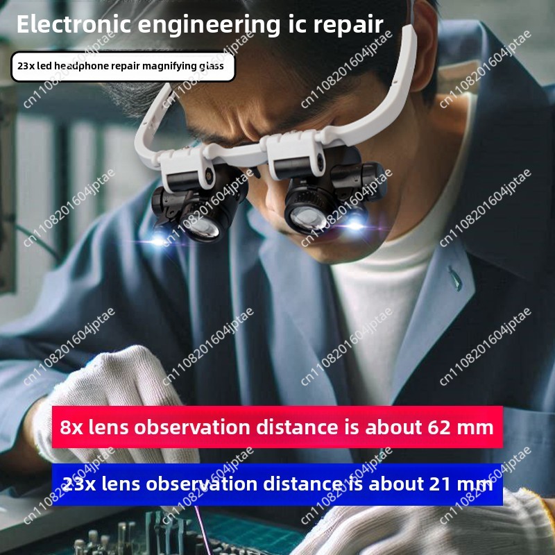 23x lupa nagłowna z lampą do n – Electronics Repair Glasses recenzja i cena