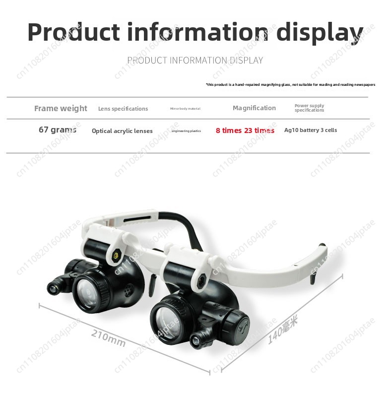 23x lupa nagłowna z lampą do n – Electronics Repair Glasses recenzja i cena