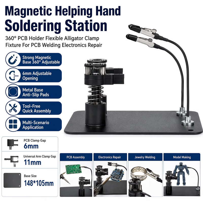 Magnetyczna ręka pomocnicza do – Pcb Holder Clamp recenzja i cena