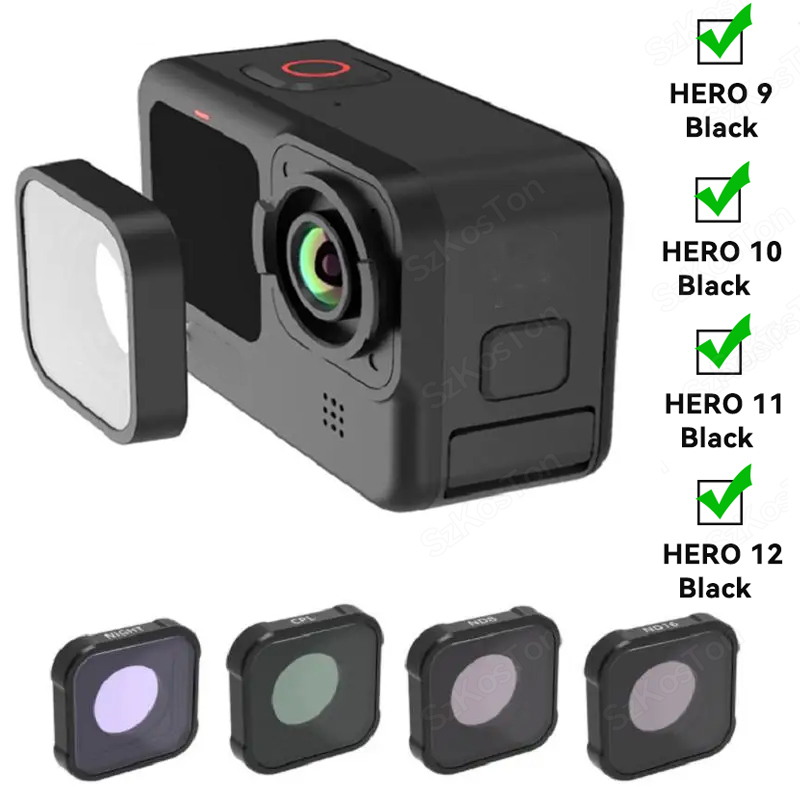 Zestaw filtrów CPL UV ND8 ND16 – Gopro Action Camera Hero 12 Black recenzja i cena