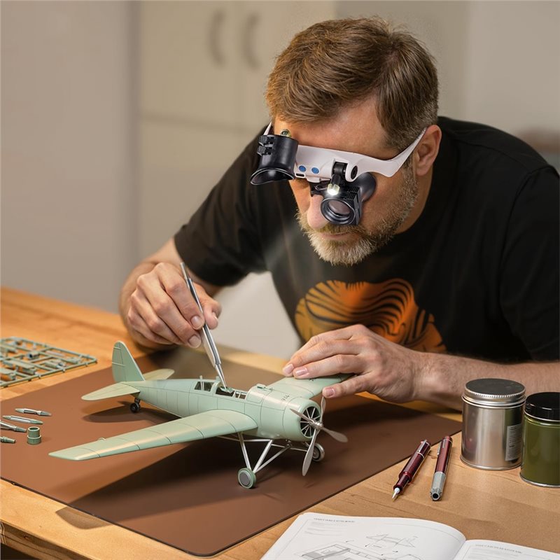 Okulary powiększające ABUP-LED – Electronics Repair Glasses recenzja i cena