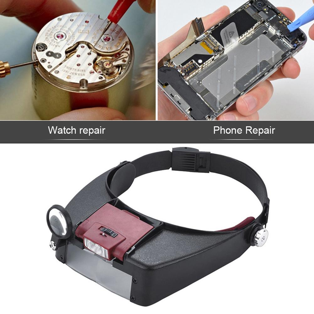 10X pałąk LED powiększające ok – Electronics Repair Glasses recenzja i cena